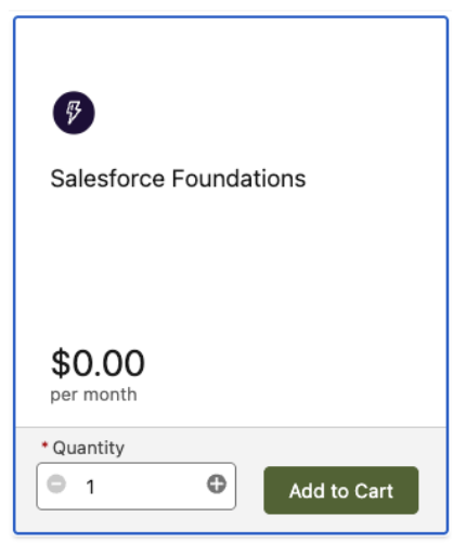 Salesforce Foundations Credit View